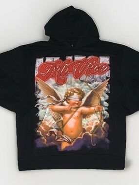 Evil Vice/Mi Vice Cupid with Bow and Arrow Black Hoodie